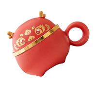 Gatuida Tasse à Thé en Céramique 300 Ml Infuseur et Couvercle Anti-poussière, Petite Tasse Vintage Décor Dragon, Mug Portable pour Infusion de Thé la Maison Bureau