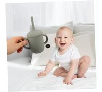 Gatuida Tasse Dapprentissage Silicone avec Paille pour Garçon Fille Résistante Aux Chocs Sans Déversement avec Poignées pour Garçon Fille Encourage Lautonomie Développement des