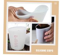 Gatuida Tasse Doseuse Silicone Semi-transparente avec Double Échelle Flexible et Résistante pour Cuisine Mesure Précise et Pratique