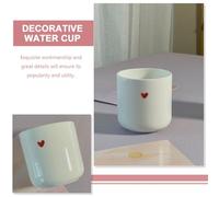 Gatuida Tasse en Céramique Rouge 150 Ml Petit Cœur Tasse à Café et Eau pour Couple Design Simple en Porcelaine Fine Maison le Bureau Fêtes