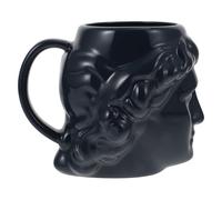 Gatuida Tasse Ménagère en Céramique Sculptée Tête David Apollo, Mug Bleu Grosse Capacité 400 Ml, Récipient à Eau Décoratif Cuisine et Bureau