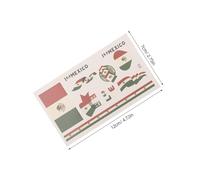 Gatuida Tatouages Temporaires Drapeau Mexicain 20 Pièces Autocollants Étanches Hypoallergéniques Petits Accessoires pour Fête D’Indépendance Matchs de Football et Événements Sportifs