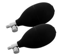 Gatuida Tensiomètre Ballon Gonflable de Remplacement Lot de 2 PVC Noir Valve à Air Pompe à Bulbe Ergonomique Compatible avec Appareils de Nettoyage Nasal Utilisation à Domicile Établissement