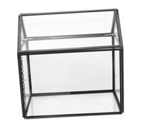 Gatuida Terrarium en Verre : Jardinière en Forme De Maison, De Table D'intérieur, Contenant Transparent pour Plantes Succulentes avec Couvercle, Boîte en Carton Fermée pour
