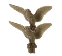 Gatuida Tête De Mât De Drapeau Aigle en Plastique pour Jardin Lot De 2 Pièces Ornement Décoratif Extérieur pour Mât De Drapeau Remplacement Solide pour Parabole Extérieur