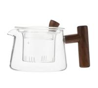 Gatuida Théière Verre pour Thé Vrac et Thé Kung Fu Petite Théière Transparente Résistante à Haute Température avec Poignée Infusion Claire et Tisanes