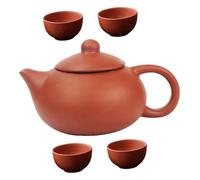 Gatuida Théière Violette Artisanale avec Infuseur Ensemble Thé Chinois Rétro pour Maison et Bureau Petite Bouilloire Résistante pour Infusion de Thé Lâches