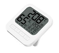Gatuida Thermomètre Intérieur Numérique avec Hygromètre Haute Précision Écran LCD Indicateur de Température et Humidité pour Maison Chambre Bureau Installation Murale Support