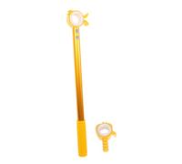 Gatuida Tige Ouverture de Fenêtre Multifonctionnelle Dorée Outil de Commande de Stores et Rideaux pour Maison Bureau et École Accessoire Pratique pour Fenêtres et Inaccessibles