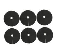 Gatuida Toile Anti-Mauvaises Herbes en Non-tissé 6 Pièces Ø52cm avec 20 Piquets pour Jardin Extérieur Paillis Barrière Plantes Contrôle des Mauvaises Herbes Efficacité Solide