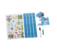 Gatuida Toise Murale Amovible Dinosaure pour Garçon Fille Règle de Magnétique Décoration Murale Colorée et Interactif pour Mesurer la Hauteur des Garçon Fille Autocollant Dinosaure et