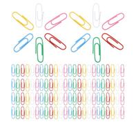 Gatuida Trombones Colorés Moyens 33 MM Lot de 1200 Pièces Multicolores Pinces Antidérapantes pour Bureau École et Organisation de Documents
