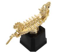 Gatuida Trophée de Compétition en Plastique Doré Statuette Bateau-Dragon Trophée Amusant pour Adultes Récompense Sportive pour Aviron et Événements Sportifs Réutilisable