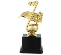 Gatuida Trophée de Concours Musical en Plastique Doré Petit Trophée Note de Musique pour Compétitions et Fêtes Scolaires Prix de Récompense Chant et Musique Souvenir pour Garçon et