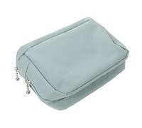 Gatuida Trousse de Maquillage Compacte Bleu, Paquet à Pinceaux de Maquillage Debout en Nylon Résistant, Organiseur Multifonction Compartiments Séparés pour Voyage et Rangement Cosmétique