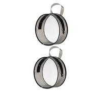 Gatuida Trousse De Maquillage Transparente Visible Lot De 2 Pièces Taille Ronde Paquet De Rangement Imperméable Voyage Paquet Cosmétique Léger Portable