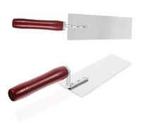 Gatuida Truelle en Acier Inoxydable Professionnelle Outil de Finition Solide 10 Pouces pour Plâtre et Ciment Manche Ergonomique pour Bricoleurs et