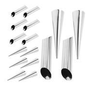 Gatuida Tubes à Cannoli Acier Inoxydable Moules Coniques pour Croissants et Cornets à Crème Outils de Pâtisserie Compacts pour Pains et Viennoiseries Uniformément Cuits