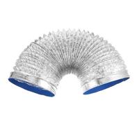 Gatuida Tuyau de Ventilation Aluminium Renforcé Gaine Flexible Résistante Chaleur pour Conduit Air Hvac Sèche-linge Hotte et Climatisation Revêtement Ignifuge Usage Polyvalent Intérieur