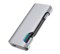 Gatuida Type-c Hub Adaptateur Multifonctionnel pour Ordinateurs Portables Charge Rapide Pd Prise Multiple USB Compatible avec Les Appareils Type-c