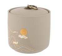 Gatuida Urne Céramique pour Cendres de Petit Animal Urne Funéraire Scellée pour Chien et Chat Décorative de Souvenir Commémorative Compacte pour Animaux de Compagnie