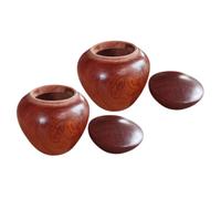 Gatuida Urnes Funéraires Miniatures pour Cendres Humaines Lot De 2 en Bois Précieux Rouge, Petites Urnes Scellées Portables, Souvenir Mémorial Compact pour Cendres d'animaux Ou Humains