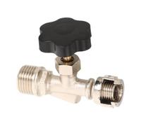 Gatuida Vanne à bille à aiguille pour compresseur d'air, raccord | Régulateur de débit de gaz pour système de compresseur d'air, raccord de tuyauterie à filetage mâle, vanne à