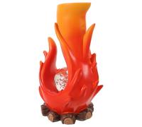 Gatuida Vase à Flamme Réaliste en Résine Vase Oriental Simulé Décoratif pour Table de Mariage Cache-Pot Bohème Minimaliste pour Salon et Maison Décoration Intérieure Artistique Factice