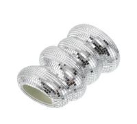 Gatuida Vase à Fleurs Miroir Spirale Argenté en Plastique Incassable - Vase Décoratif Sculptural Abstrait Disco Scintillant - Jardinière Boule Disco Multifonction pour Décoration Maison,
