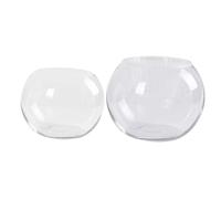 Gatuida Vase en Verre Pot De Plante D'intérieur Aquarium Rond Décoration Intérieure Bocal à Poissons De Bureau Planteur Grand pour Les Fleurs en Forme De Décoratif Usine Balle Transparent