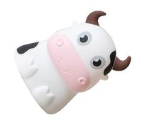 Gatuida Veilleuse Dessin Animé Vache en Silicone Lampe de Chevet pour Chambre Bébé Lampe de Bureau Multicolore à LED Petite Taille Fonction Rechargeable sans Piles Décoration Garçon