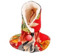 Gatuida Vêtements de Cosplay Perroquet Chaud et Résistant en Tissu Confortable, Taille M, Couleur Rouge à Grandes Fleurs du Nord, Cape Coupe-Vent pour Oiseaux, Accessoire de Fête