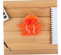Gatuida Vêtements pour Peluches Hoodie Orange Uni Jeans Bleu Retroussés et Sweat Tenue Moderne pour Ours Peluche et Poupées Facile à pour Accessoires et Jeux Créatifs
