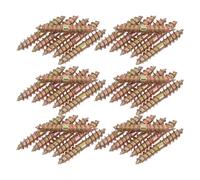Gatuida Vis Autotaraudeuse Double Extrémité M5x30 en Acier 100 Pcs Vis à Bois Autotaraudeuses pour Quincaillerie Meubles Fixation Meubles Usage Intérieur Rénovation