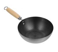 Gatuida Wok Acier Inoxydable Nid Abeille Poêle Antiadhésive sans Revêtement pour Cuisson sur Plaque Électrique et Induction