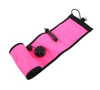 Gatuxe Tube de sécurité Gonflable de plongée sous-Marine, Haute visibilité renforcée, antidéflagrant Durable, bouée de marquage de de plongée sous-Marine, sécurité 120x15cm pour la plongée(Rose)
