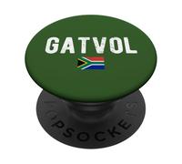 Gatvol Voetsek 2025 Drapeau Afrique du Sud drôle PopSockets PopGrip Adhésif