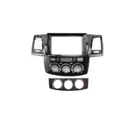 GAUBXCT Cache-Radio Adaptateur de Tableau de Bord pour autoradio Android, 9 Pouces, Convient pour Toyota Fortuner, Hilux, Convient pour Vigo Cadre Radio(2007-2015 MT UVBLACK)