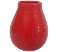 Gaucho Bruno Yerba Mate - Grande Gourde Antidérapante - Tasse en Céramique Facile à Nettoyer - Kit pour Boisson Maté Bio et Réutilisable Conserve la Chaleur - Maison et Voyage - Rouge