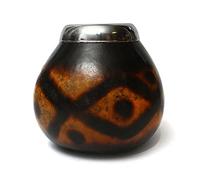 Gaucho Cebar Calebasse diamant 200 ml | Calebasse chilienne | Calebasse naturelle | Calebasse pour thé yerba maté | Calabaza