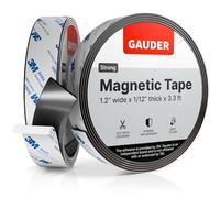 GAUDER Bande Magnétique Autocollante Forte (30 mm x 1 m) | Bandes Magnétiques avec Support Adhésif | Ruban Magnétique