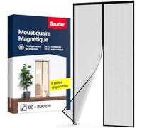 GAUDER Moustiquaire magnétique pour porte, sans perçage (80 x 200 cm)