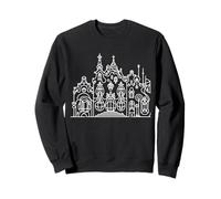 Gaudi Architecture Line Art Barcelone Modernisme Design Sweatshirt