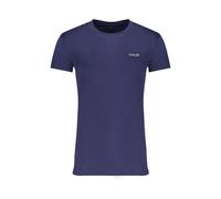 Gaudi, Homme, Tops, Bleu, Taille: 2XL Bleu Coton Imprimé Logo T-Shirt