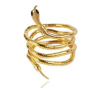 GAUEIOUR Bijoux serpent, collier bracelet méduse pour femme, bracelet serpent flexible, collier multi-usages en alliage (doré)