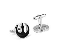 GAUEIOUR Boutons de manchette Alliance rebelle, logo Alliance rebelle, boutons de manchette en alliage français pour homme, style science-fiction, accessoires de chemise tendance, cadeaux pour fans