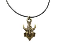 GAUEIOUR Collier pendentif amulette protecteur pour fans de Dean, colliers avec masque Winchester en bronze allié ancien pour femme et homme