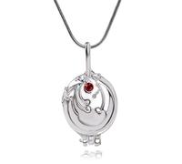 GAUEIOUR Collier Vampire Elena Gilbert avec médaillon ouvert Verveine Katherine pour les fans Cosplay Bijoux fantaisie tendance classique même style Verveine Couple Amitié Gardien