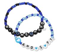 GAUEIOUR Lot de 2 bracelets de concert pour femmes et hommes, bracelets de tournée, bracelets de concert, bracelets tendance et tendance pour fans de concert, cadeaux de bijoux