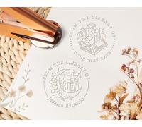 Gaufrage de livre personnalisé - Personnalisé de The Library of Book Stamp, Ex Libris Embossers, Library Embosser Stamp, Library Embosser Stamp, Book Lover Gifts